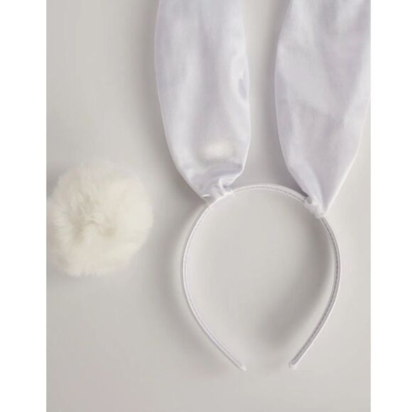 White Bunny Ear Headband - Picture 3 of 3